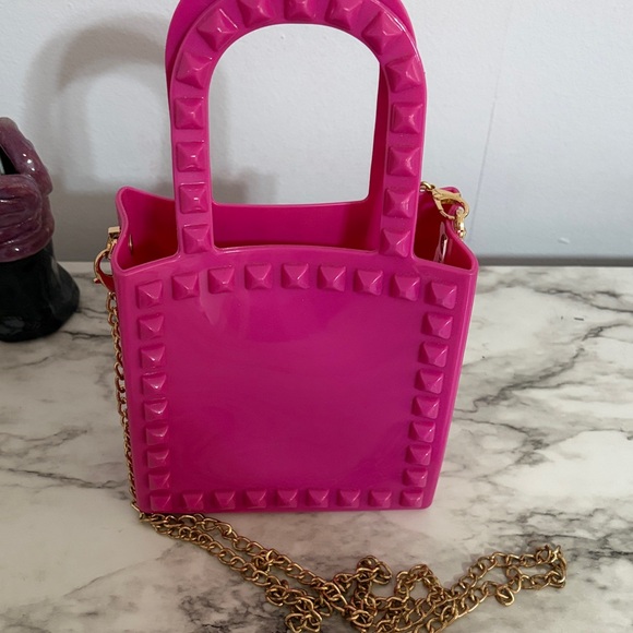 Handbags - Pink Studded Women's Bag